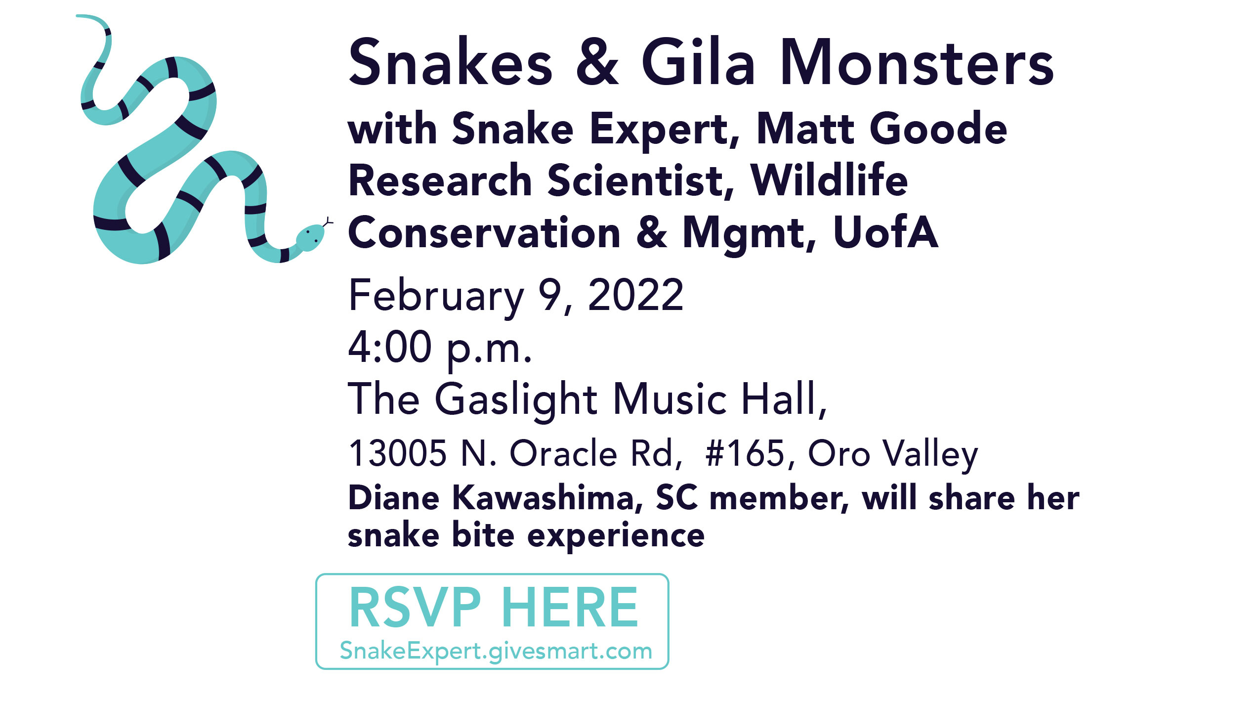 Stone Canyon Community Foundation - Snakes and Gila Monsters Event